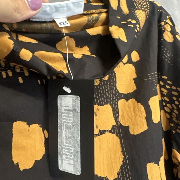 NWT Bryn Walker Etta Organic Cotton Poplin Cowl Neck Tunic Top Size XXS Artsy - Picture 5 of 9